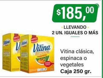 Supermercados Damesco Vitina clásica espinaca o vegetales oferta
