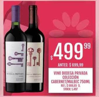 Supermercados Todo Vino bodega privada colección cabernet malbec oferta