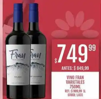 Vino fran varietales