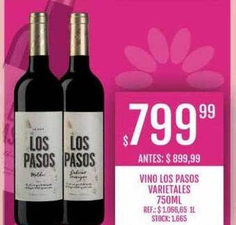 Supermercados Todo Vino los pasos varietales oferta