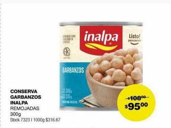Atomo Conviene Conserva garbanzos inalpa oferta