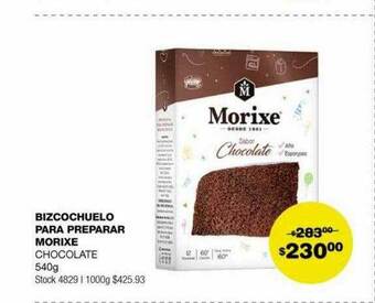 Atomo Conviene Bizcochuelo para preparar morixe chocolate oferta