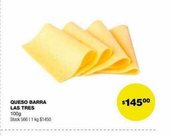 Atomo Conviene Queso barra las tres oferta