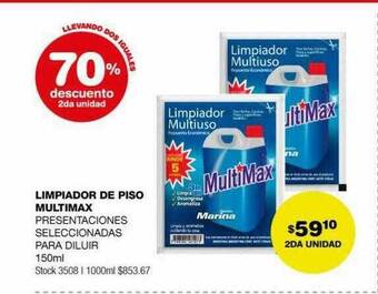 Atomo Conviene Limpiador de piso multimax 70% descuento 2da unidad oferta