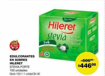 Atomo Conviene Edulcorantes en sobres hileret oferta