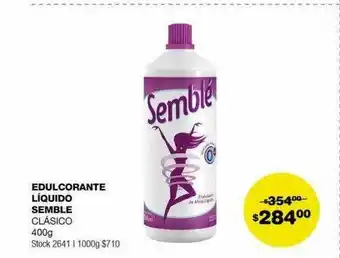 Edulcorante liquido semble