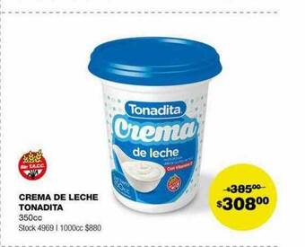 Atomo Conviene Crema de leche tonadita oferta