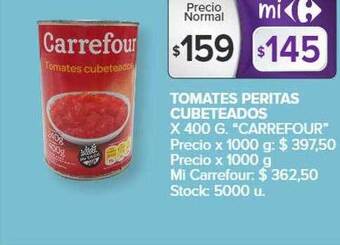 Carrefour Tomates peritas cubeteados carrefour oferta
