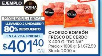 Carrefour Chorizo bombón fresco de cerdo oferta