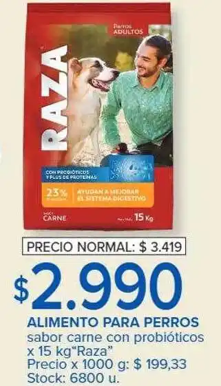 Carrefour Alimento para perros sabor carne probióticos oferta