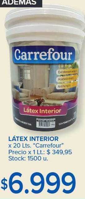 Carrefour Látex interior oferta