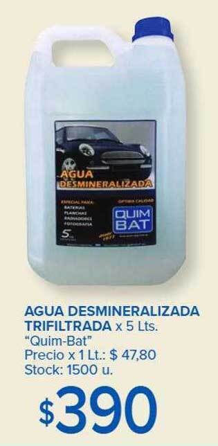 Carrefour Agua desmineralizada trifiltrada oferta