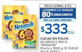 Carrefour Cacao en polvo 60 años oferta