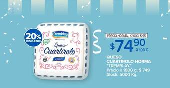 Carrefour Market Queso cuartirolo horma oferta
