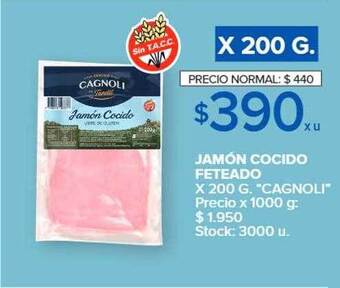 Carrefour Market Jamón cocido feteado oferta