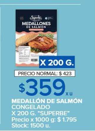 Carrefour Market Medallón de salmón congelado oferta