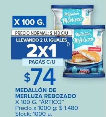 Carrefour Market Medallón de merluza rebozado oferta