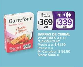 Carrefour Market Barras de cereal v-sabores oferta