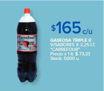 Carrefour Market Gaseosa triple o v-sabores oferta