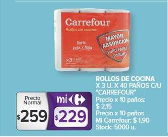 Carrefour Market Rollos de cocina oferta