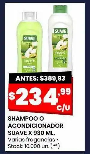 Changomas Shampoo o acondicionador suave oferta