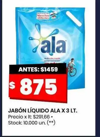 Changomas Jabón liquido ala oferta
