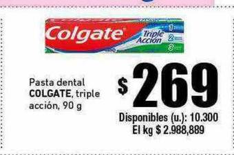 Cooperativa Obrera Pasta dental colgate triple acción oferta