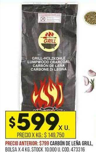 Coto Carbón de leña grill oferta