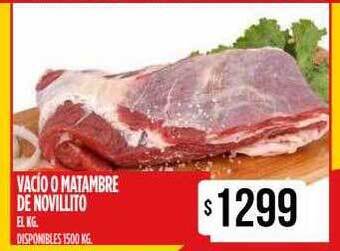 Supermercados Vea Vacío o matambre de novillito el kg oferta