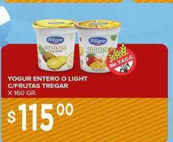 Supermercados Mayor Yogur entero o light c-frutas tregar oferta
