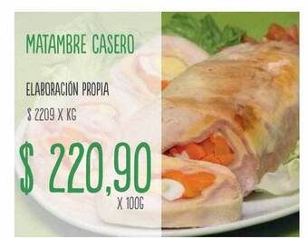 Jumbo Matambre casero elaboración propia oferta