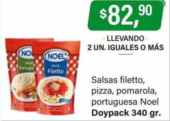 Supermercados Damesco Salsas filetto pizza pomarola portuguesa noel oferta