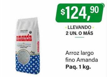 Supermercados Damesco Arroz largo fino amanda oferta