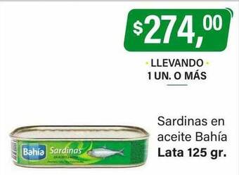 Supermercados Damesco Sardinas en aceite bahía oferta