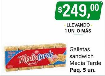 Galletas sandwich media tarde