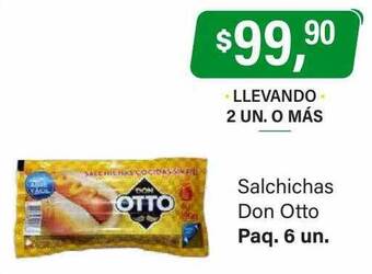 Supermercados Damesco Salchichas don otto oferta