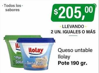 Supermercados Damesco Queso untable ilolay oferta