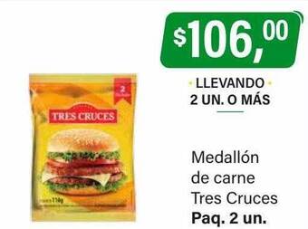 Supermercados Damesco Medallón de carne tres cruces oferta