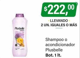 Supermercados Damesco Shampoo o acondicionador plusbelle oferta