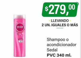 Supermercados Damesco Shampoo o acondicionador sedal oferta