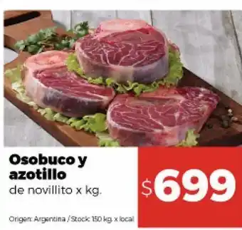 Disco Osobuco y azotillo de novillito x kg oferta