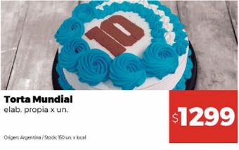 Torta mundial elab. propia x un