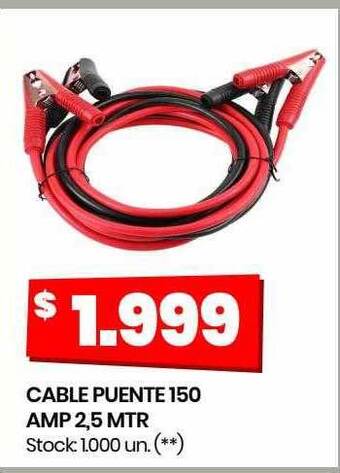 Changomas Cable puente 150 amp 2.5 mtr oferta