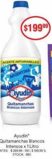 Supermercados Todo Ayudin quitamanchas blancos intensos oferta