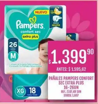 Supermercados Todo Pañales pampers confort sec extra plus oferta