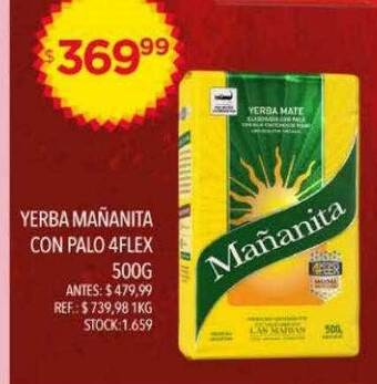 Supermercados Todo Yerba mañanita con palo 4flex oferta