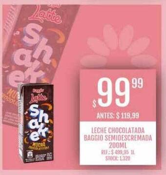 Supermercados Todo Leche chocolatada baggio semidescremada oferta