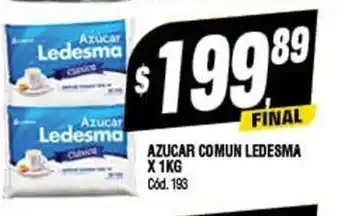 Supermercados Yaguar Azucar Comun Ledesma x 1kg oferta