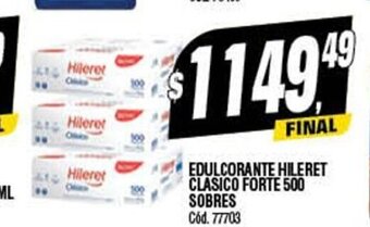 Supermercados Yaguar Edulcorante Hileret Clasico Forte 500 Sobres oferta
