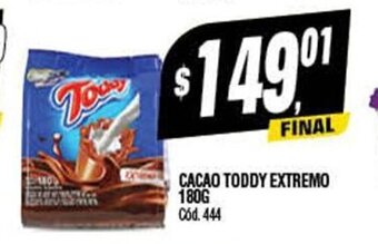 Supermercados Yaguar Cacao Toddy Extremo 180g oferta